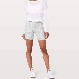 Lululemon Train Times Short Jasmine White Multi/White
